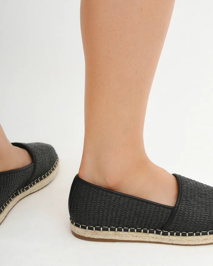 jomercer Oakley loafers black raffia Women LACE UP and LOAFERS jomercer Oakley loafers black raffia Women LACE UP and LOAFERS