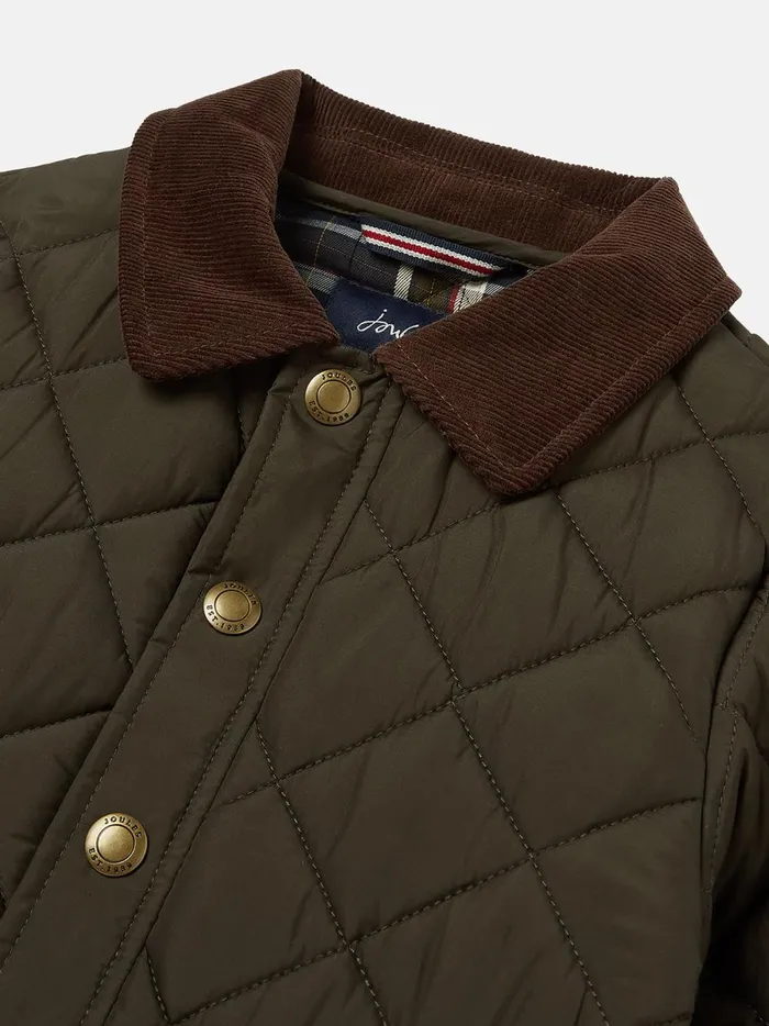 Joules Coats and Jackets Boys Green Diamond Quilted Jacket