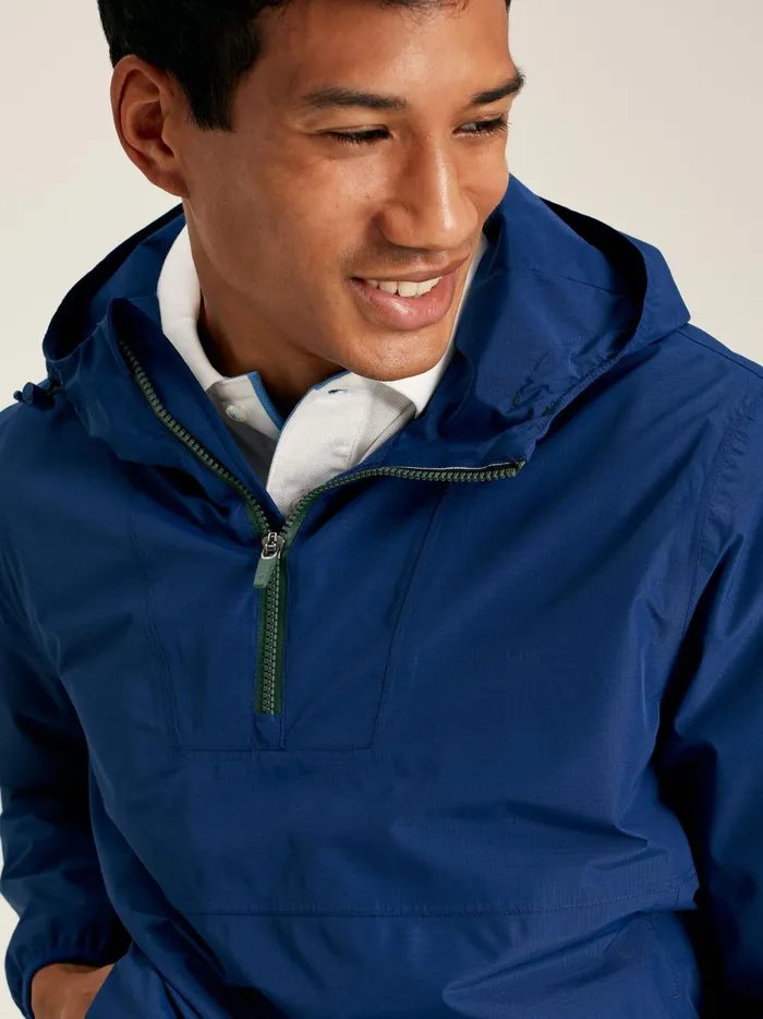 Joules Coats and Jackets Men Blue Popover Waterproof Jacket