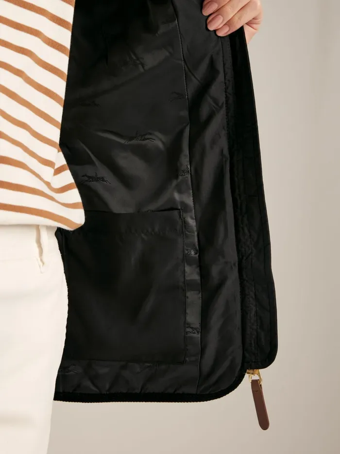 Joules Coats and Jackets Women Black Showerproof Diamond Quilted Gilet
