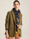 Joules Coats and Jackets Women Green Tweed Blazer