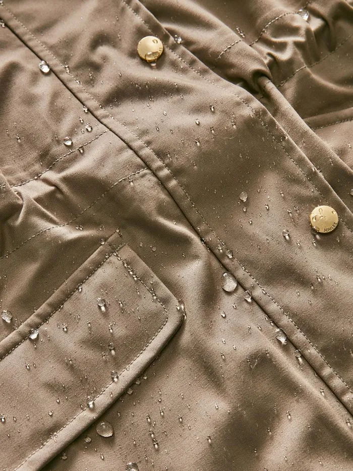 Joules Coats and Jackets Women Mushroom Brown Waterproof Raincoat With Hood