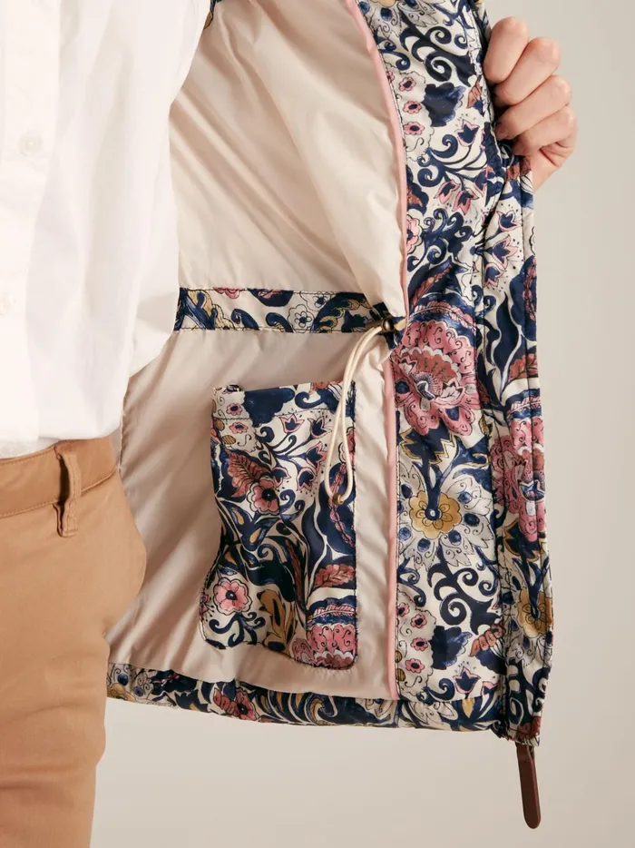 Joules Coats and Jackets Women Paisley Print Showerproof Padded Gilet