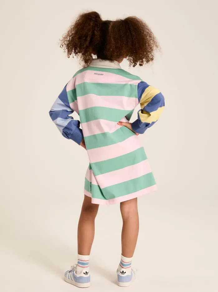 Joules Dresses Girls Multi Jersey Polo Shirt Dress