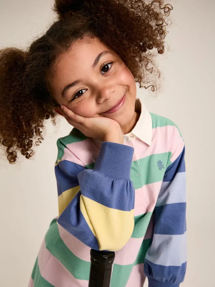Joules Dresses Girls Multi Jersey Polo Shirt Dress