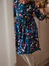 Joules Dresses Girls Navy Blue Long Sleeve Jersey Dress With Pockets