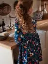Joules Dresses Girls Navy Blue Long Sleeve Jersey Dress With Pockets