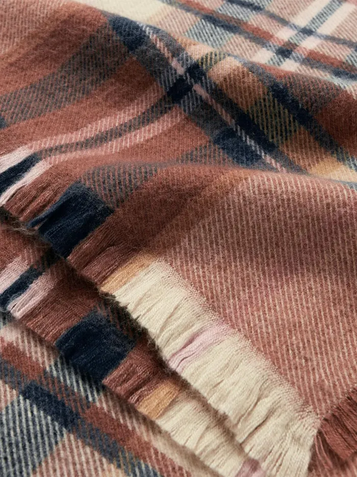 Joules Scarves Women Brown Oversized Blanket Scarf