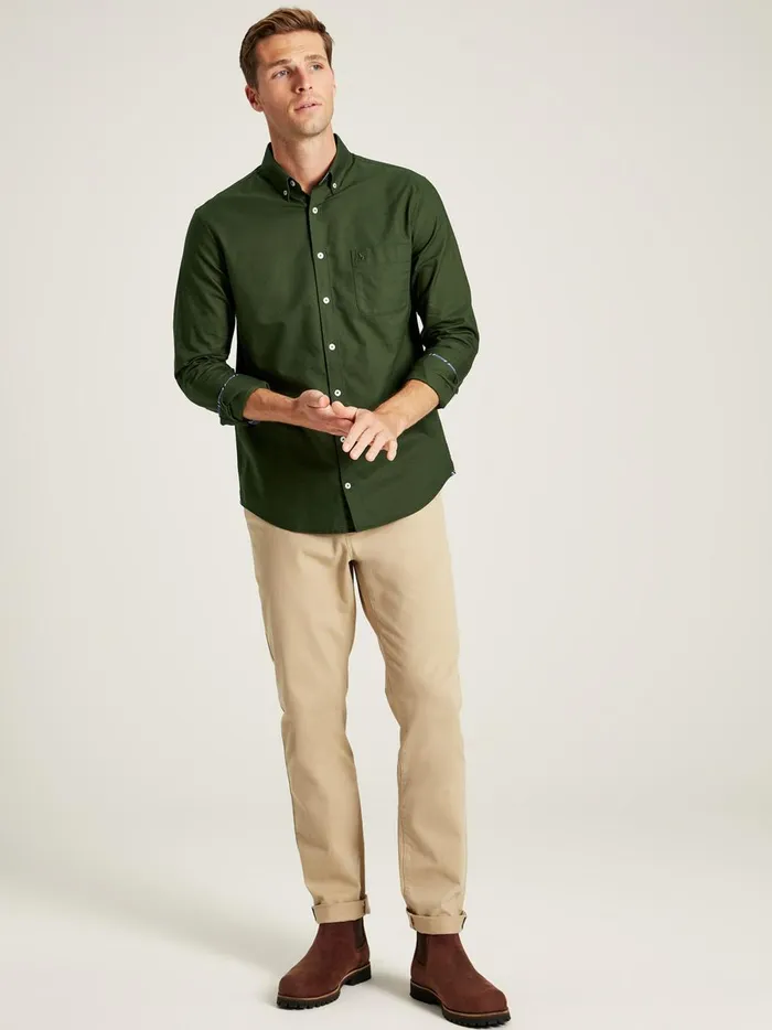 Joules Shirts Men Green Long Sleeve Shirt