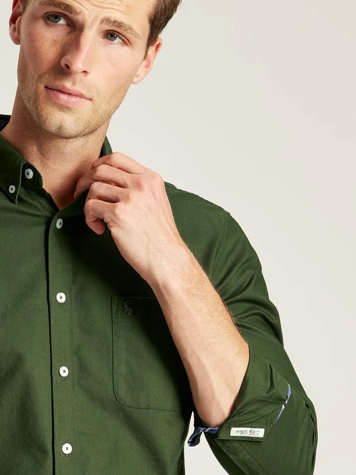 Joules Shirts Men Green Long Sleeve Shirt
