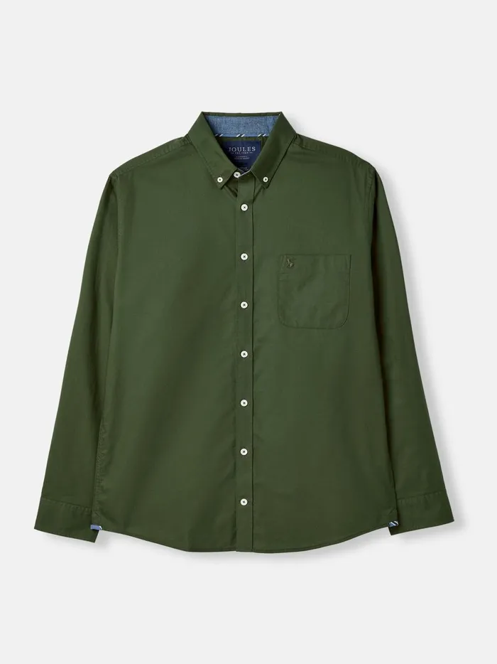 Joules Shirts Men Green Long Sleeve Shirt