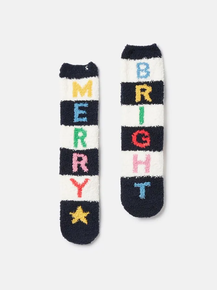 Joules Socks Girls Multi Fluffy Socks