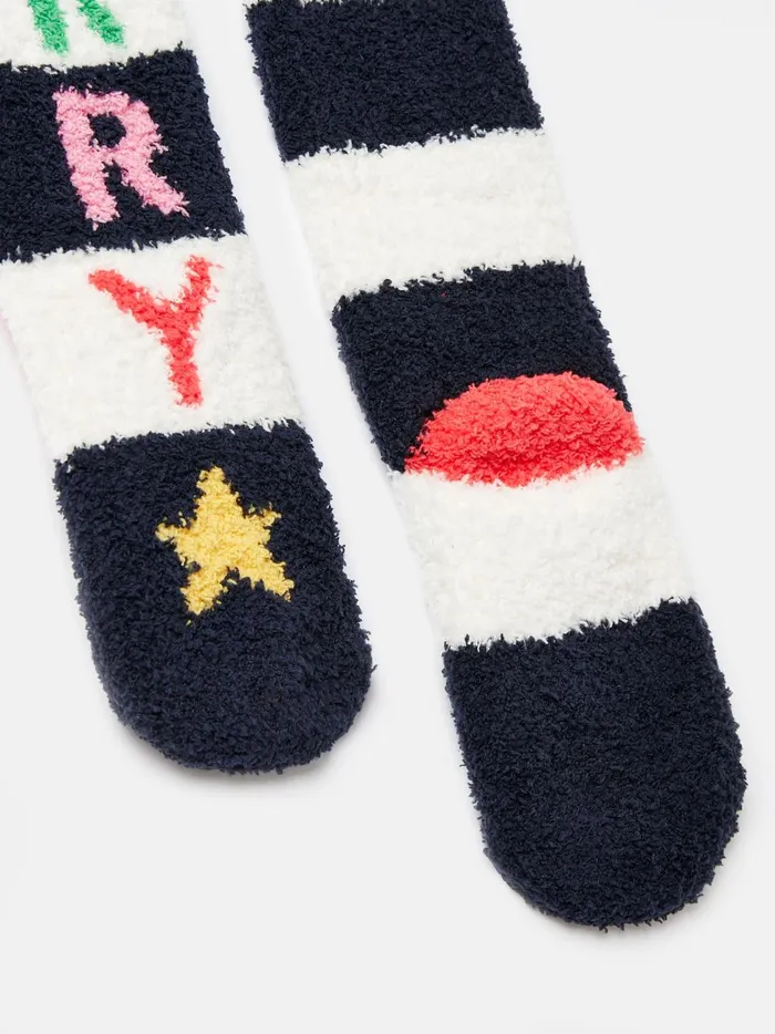 Joules Socks Girls Multi Fluffy Socks