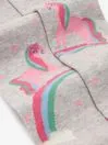 Joules Socks Girls Next Blue Pink And Grey 3 Pack Cotton Rich Unicorn Tights