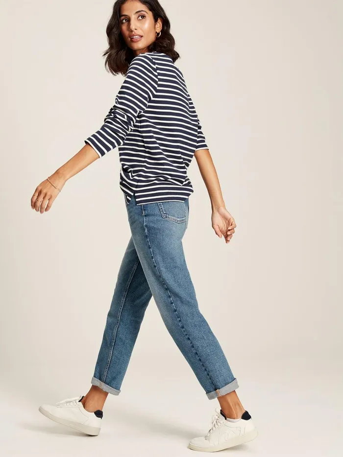 Joules Tops Women Navy Long Sleeve Breton Top