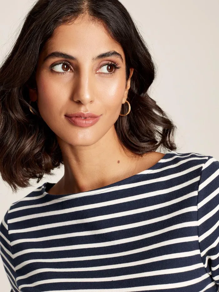 Joules Tops Women Navy Long Sleeve Breton Top