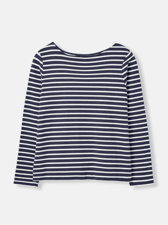 Joules Tops Women Navy Long Sleeve Breton Top