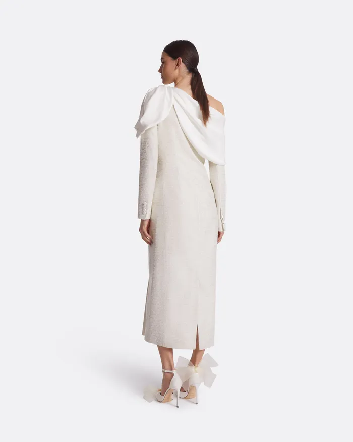 Judia Ivory Coat Ivory Women Bridal Safiyaa