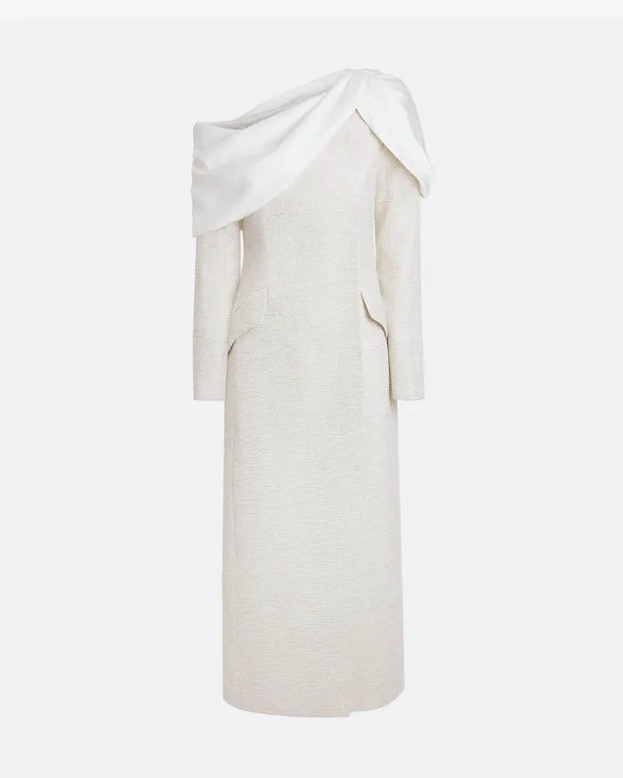 Judia Ivory Coat Ivory Women Bridal Safiyaa