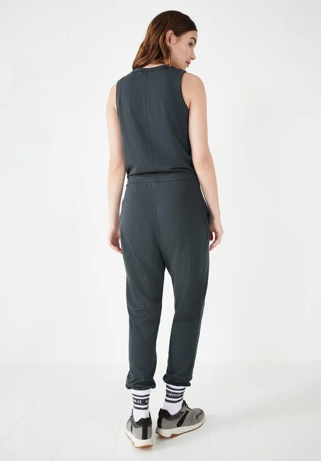 Jumpsuits and Playsuits Women Hush Button Through Jersey Jumpsuit Ebony