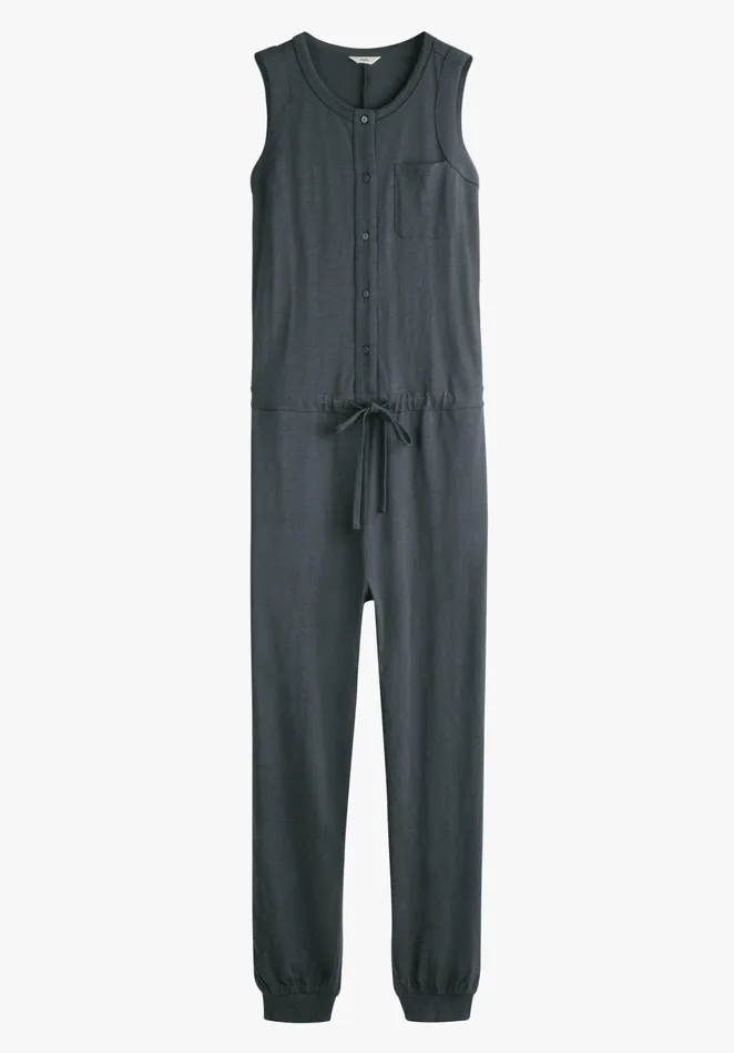 Jumpsuits and Playsuits Women Hush Button Through Jersey Jumpsuit Ebony