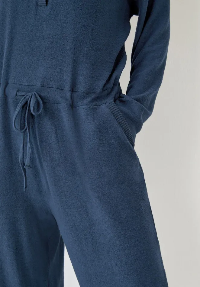 Jumpsuits and Playsuits Women Hush Elle Supersoft Henley Onesie Midnight Navy
