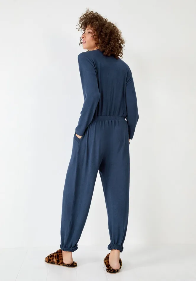 Jumpsuits and Playsuits Women Hush Elle Supersoft Henley Onesie Midnight Navy