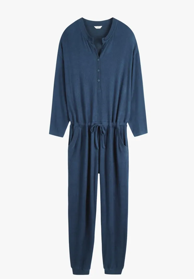 Jumpsuits and Playsuits Women Hush Elle Supersoft Henley Onesie Midnight Navy