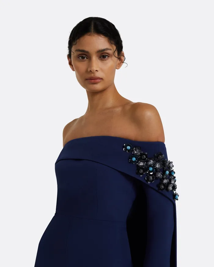 Jumpsuits Bellara Oxford Blue and Gunmetal Harness With Takayama Jumpsuit Oxford Blue 8211 Safiyaa Women