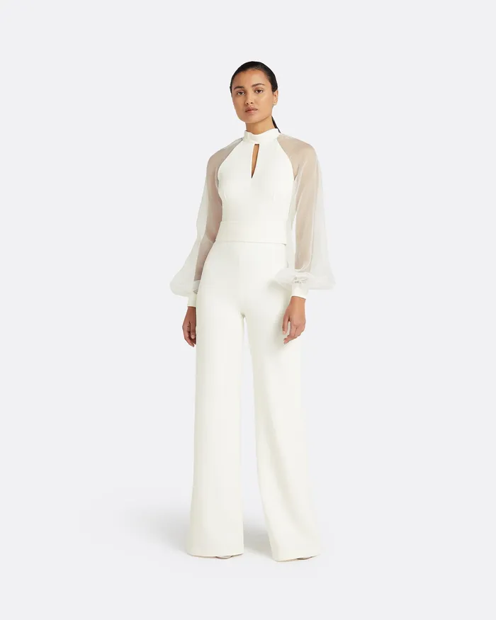 Jumpsuits Safiyaa Women Danna Ivory Jumpsuit Ivory