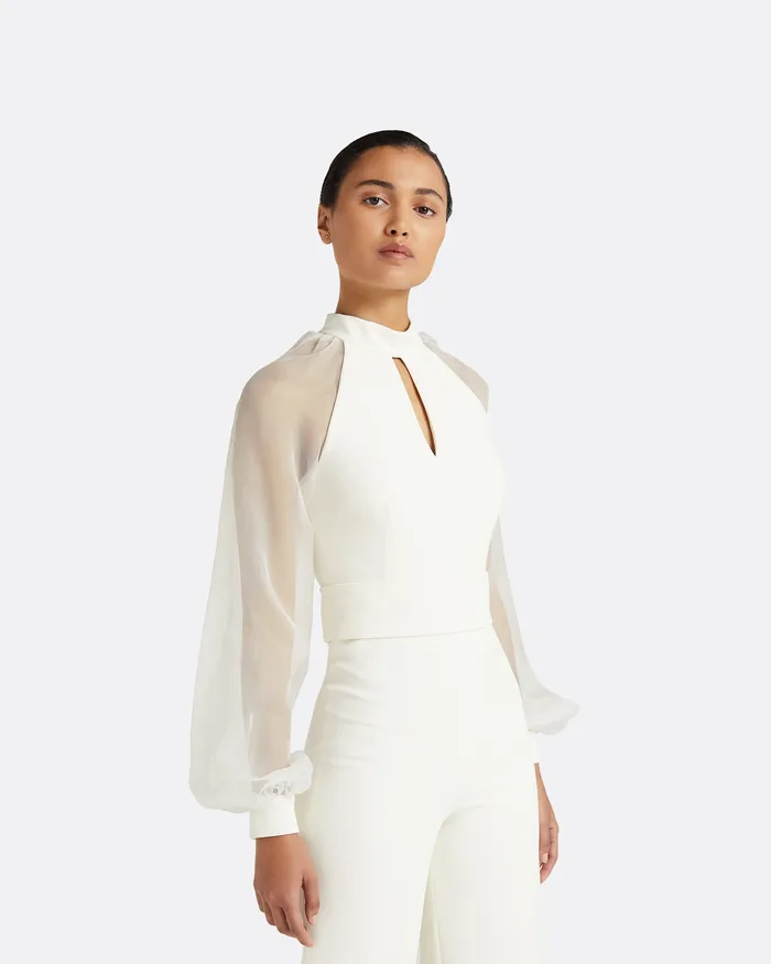 Jumpsuits Safiyaa Women Danna Ivory Jumpsuit Ivory