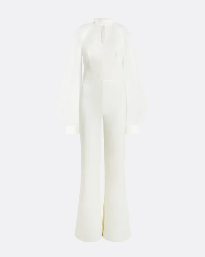 Jumpsuits Safiyaa Women Danna Ivory Jumpsuit Ivory