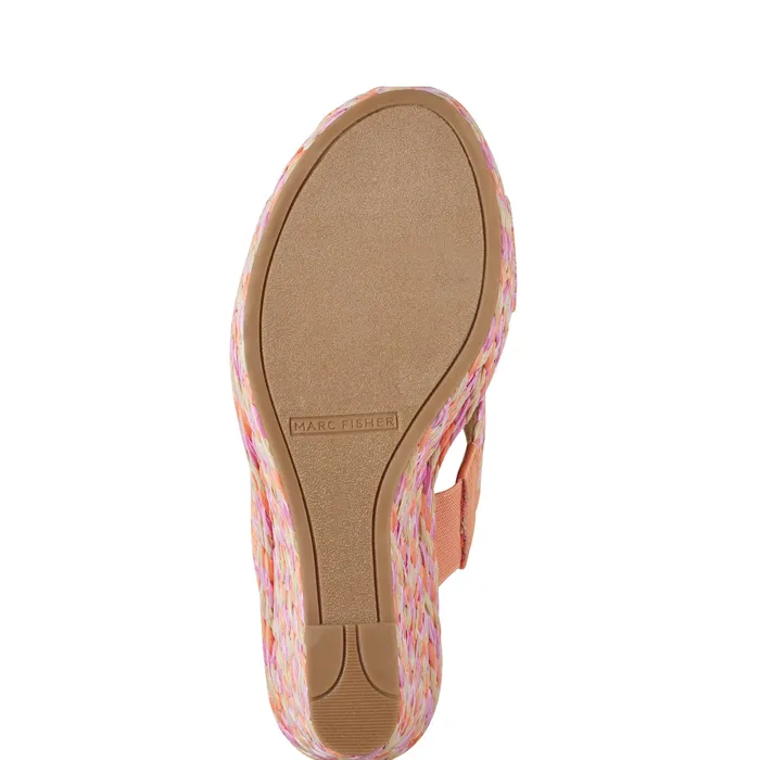 Kalisha Espadrille Wedge Sandal Orange Multi Women Sandals Marc Fisher