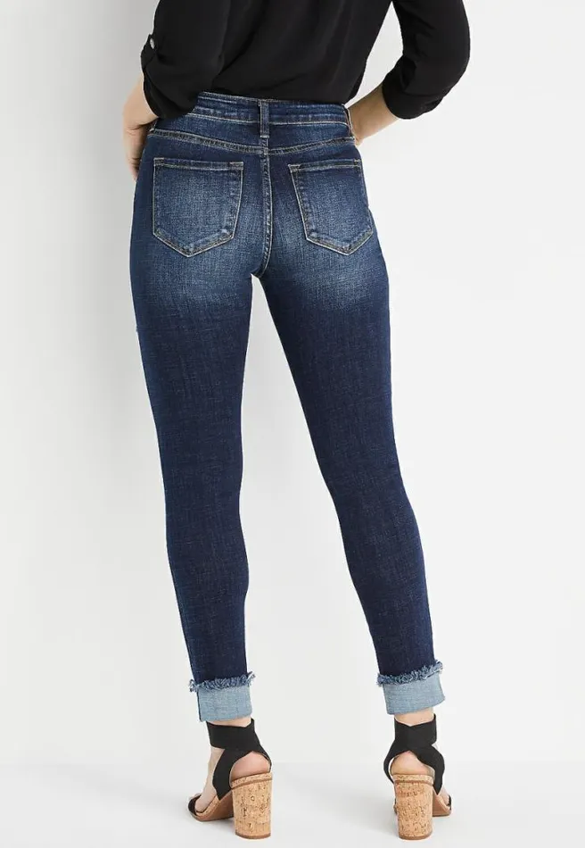 Kancan Skinny High Rise Cuffed Ankle Jean Women Maurices Jeans