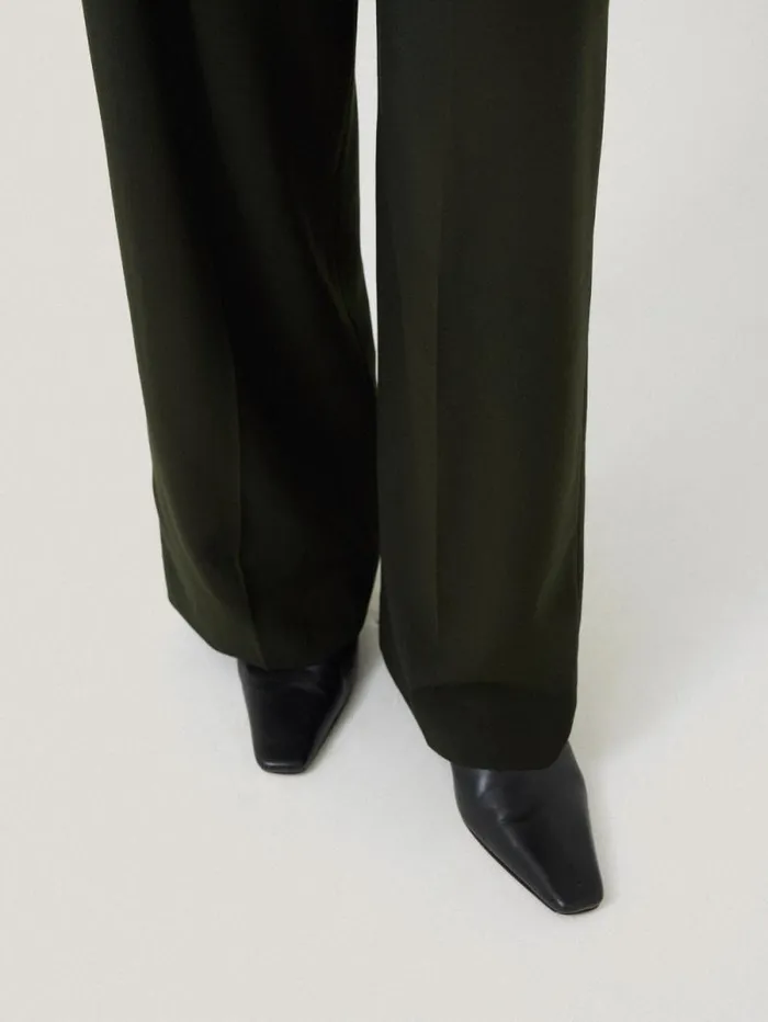Kemp Fluid Twill Trouser Green Women Jigsaw Trousers