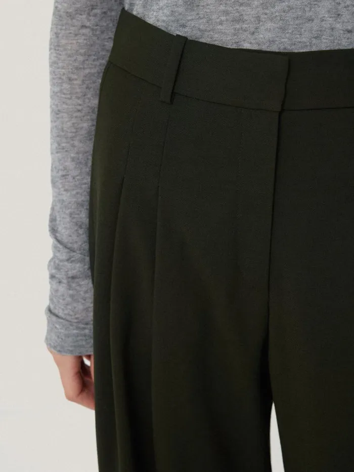 Kemp Fluid Twill Trouser Green Women Jigsaw Trousers