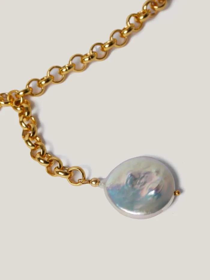 Keshi Pearl Necklace Pearl Women Jigsaw Party