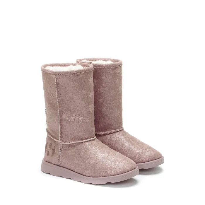 Kids Boots Girl 4035 KIDS SHADED STARS Boot TOTAL PINK BLUSH Superga Children
