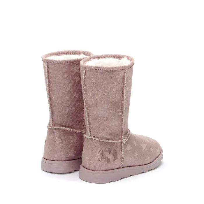 Kids Boots Girl 4035 KIDS SHADED STARS Boot TOTAL PINK BLUSH Superga Children