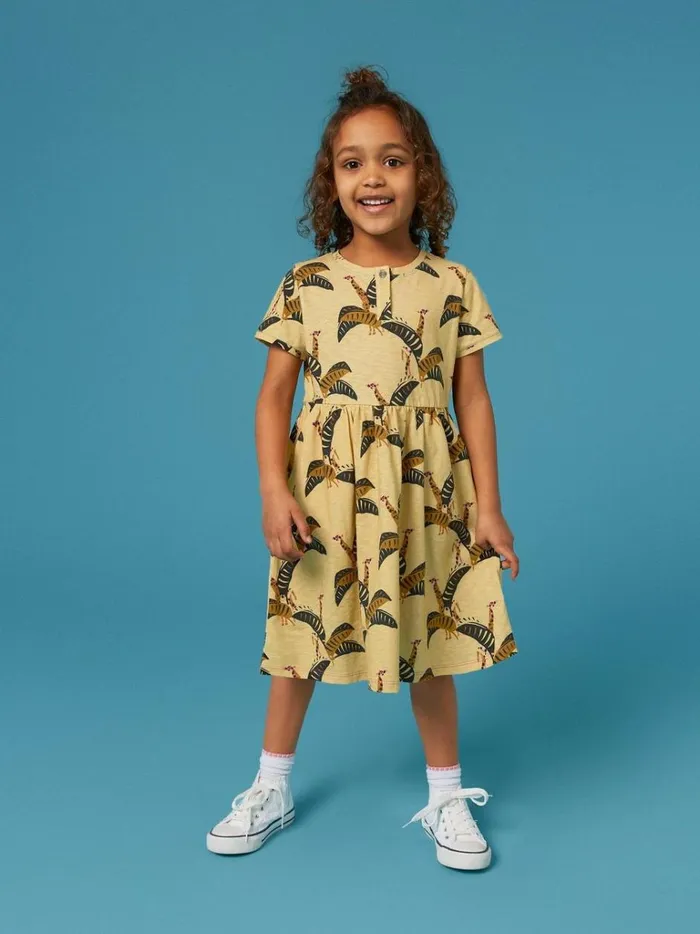 Kids DRESSES and SKIRTS White Stuff Casey Printed SS Dress Yellow Multi
