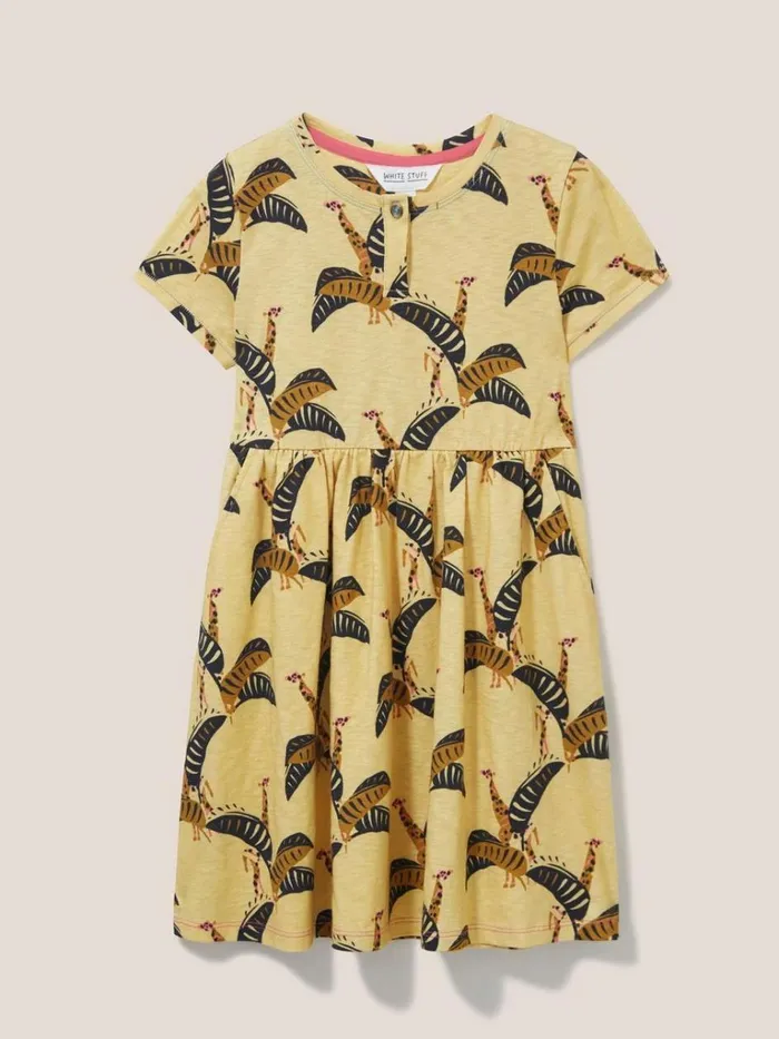 Kids DRESSES and SKIRTS White Stuff Casey Printed SS Dress Yellow Multi Kids DRESSES and SKIRTS White Stuff Casey Printed SS Dress Yellow Multi