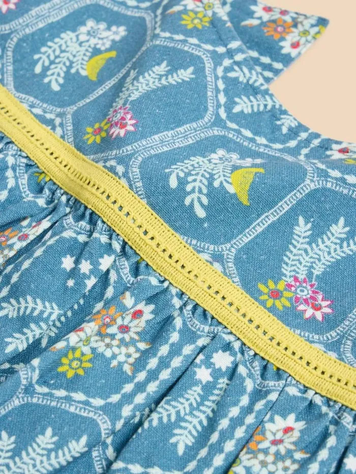 Kids DRESSES and SKIRTS White Stuff Printed Swing Dress Mid Teal
