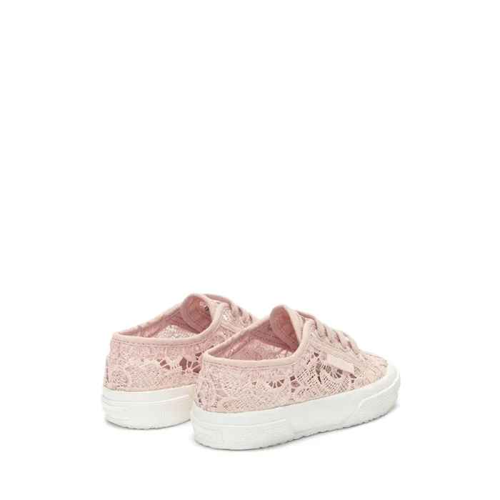 Kids Girl 2750 KIDS MACRAME Sneaker PINK BLUSHFAVORIO Superga Low Cut