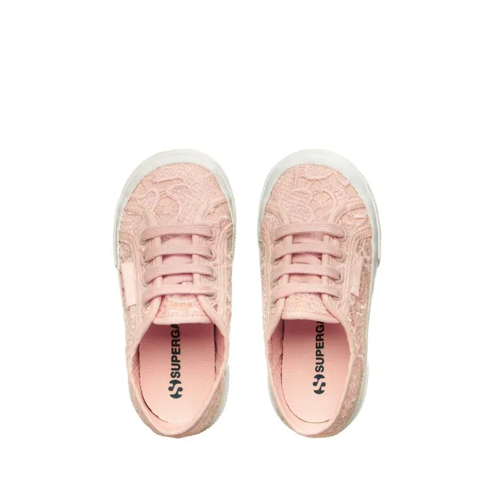 Kids Girl 2750 KIDS MACRAME Sneaker PINK BLUSHFAVORIO Superga Low Cut