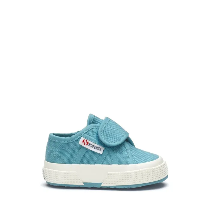 Kids Kid Unisex 2750BSTRAP Sneaker BLUE LT DUSTYFAVORIO Superga Low Cut