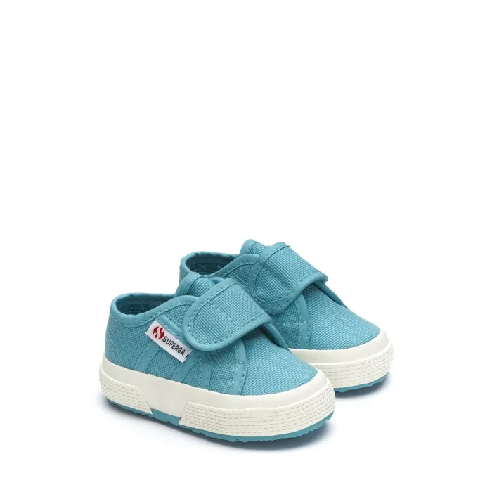Kids Kid Unisex 2750BSTRAP Sneaker BLUE LT DUSTYFAVORIO Superga Low Cut