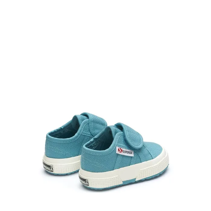 Kids Kid Unisex 2750BSTRAP Sneaker BLUE LT DUSTYFAVORIO Superga Low Cut