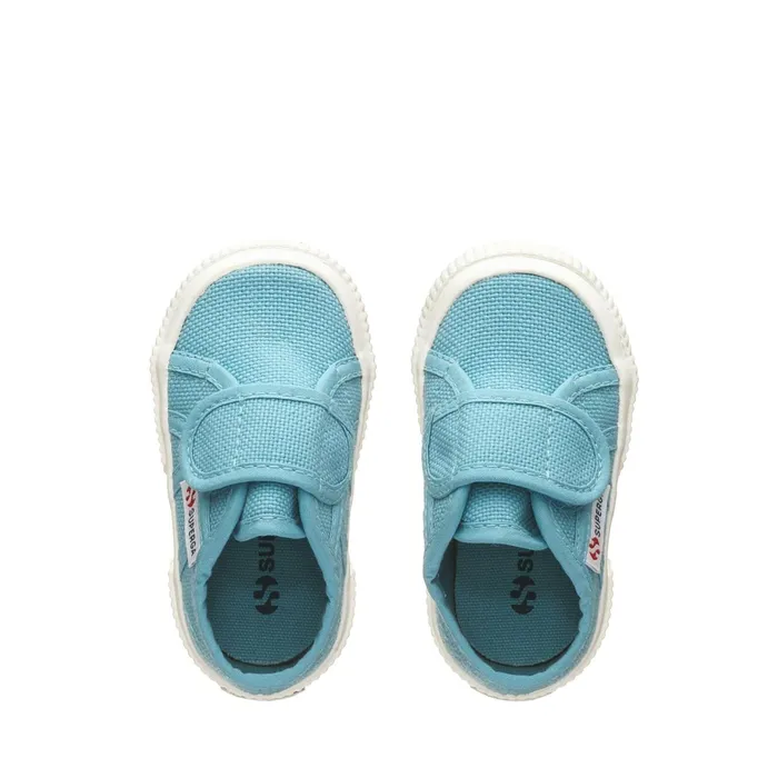 Kids Kid Unisex 2750BSTRAP Sneaker BLUE LT DUSTYFAVORIO Superga Low Cut