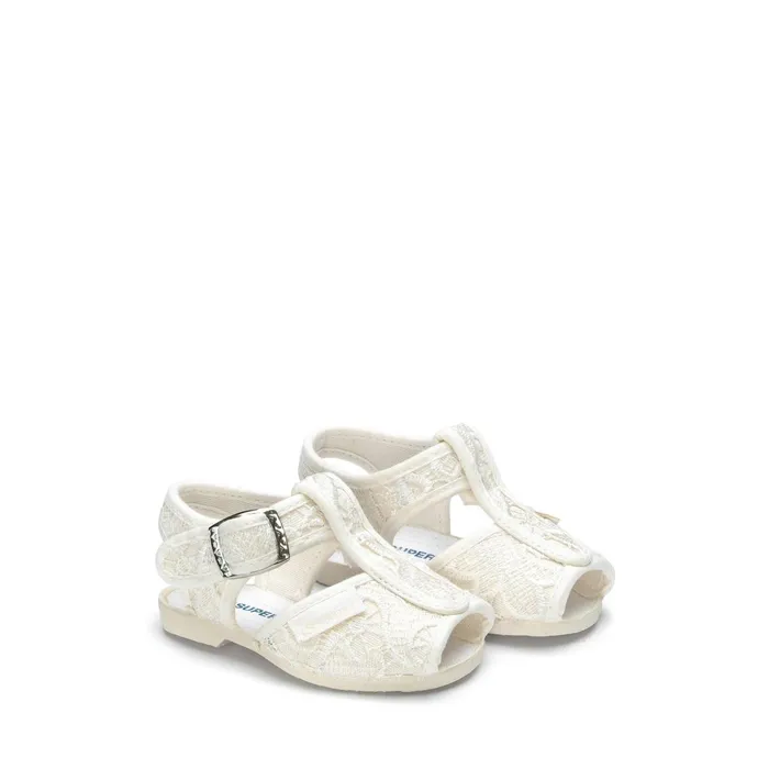 Kids Sandals Girl 1200macramej Sandal WHITE AVORIO Superga Sandals