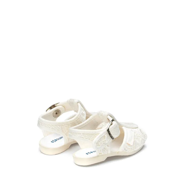 Kids Sandals Girl 1200macramej Sandal WHITE AVORIO Superga Sandals